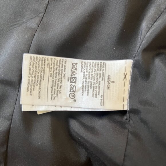 Banana Republic Womens Blazer Jacket Black Size 8 - Picture 7 of 7